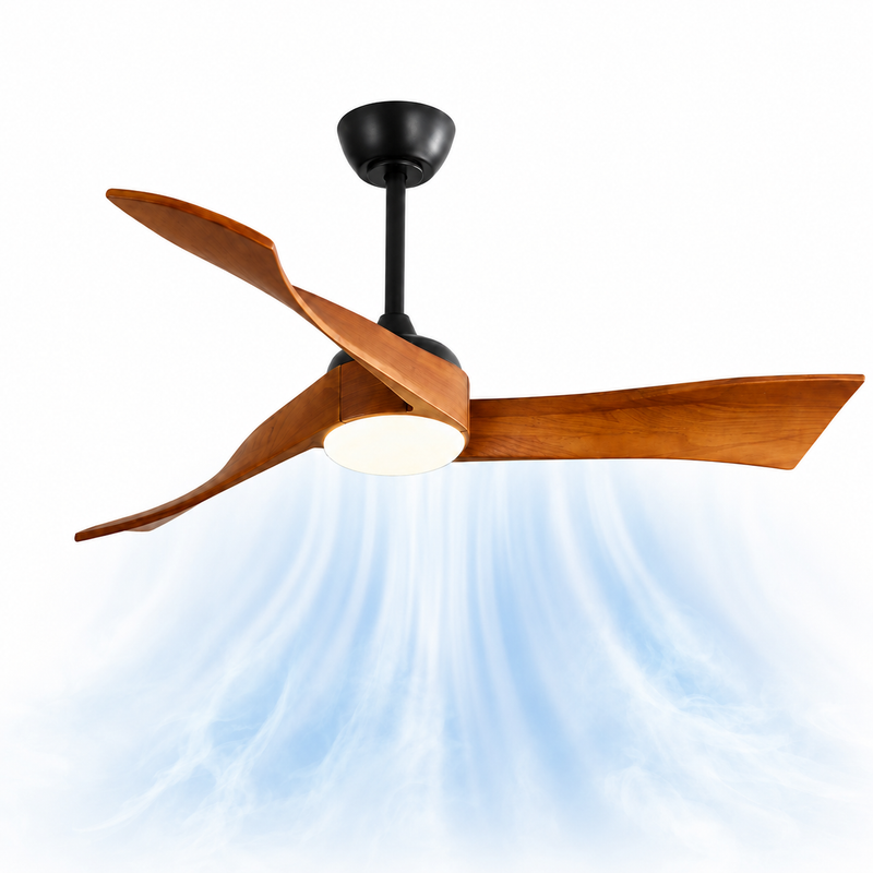 Ventilateur de plafond Ventalia Nordik 52" — design nordique, LED, télécommande & moteur DC