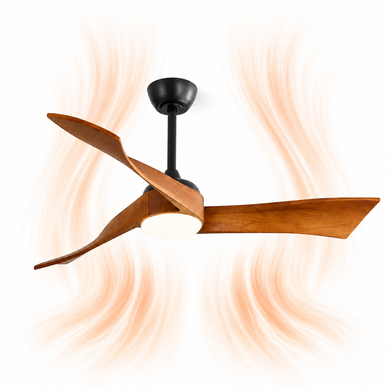 Ventilateur de plafond Ventalia Nordik 52" — design nordique, LED, télécommande & moteur DC