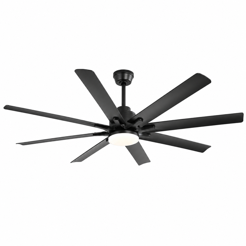 Ventilateur de plafond Ventalia Atlas 66" — grand format, LED, télécommande & moteur DC