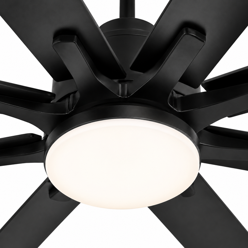 Ventilateur de plafond Ventalia Atlas 66" — grand format, LED, télécommande & moteur DC