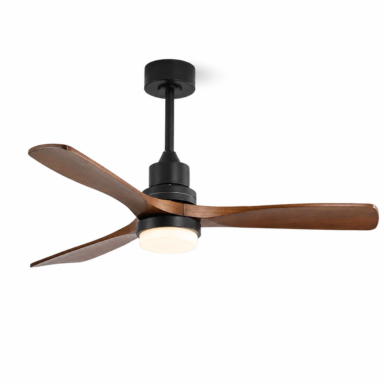 Ventilateur de plafond Ventalia Arbo 52" — bois, LED, télécommande & moteur DC 6 vitesses