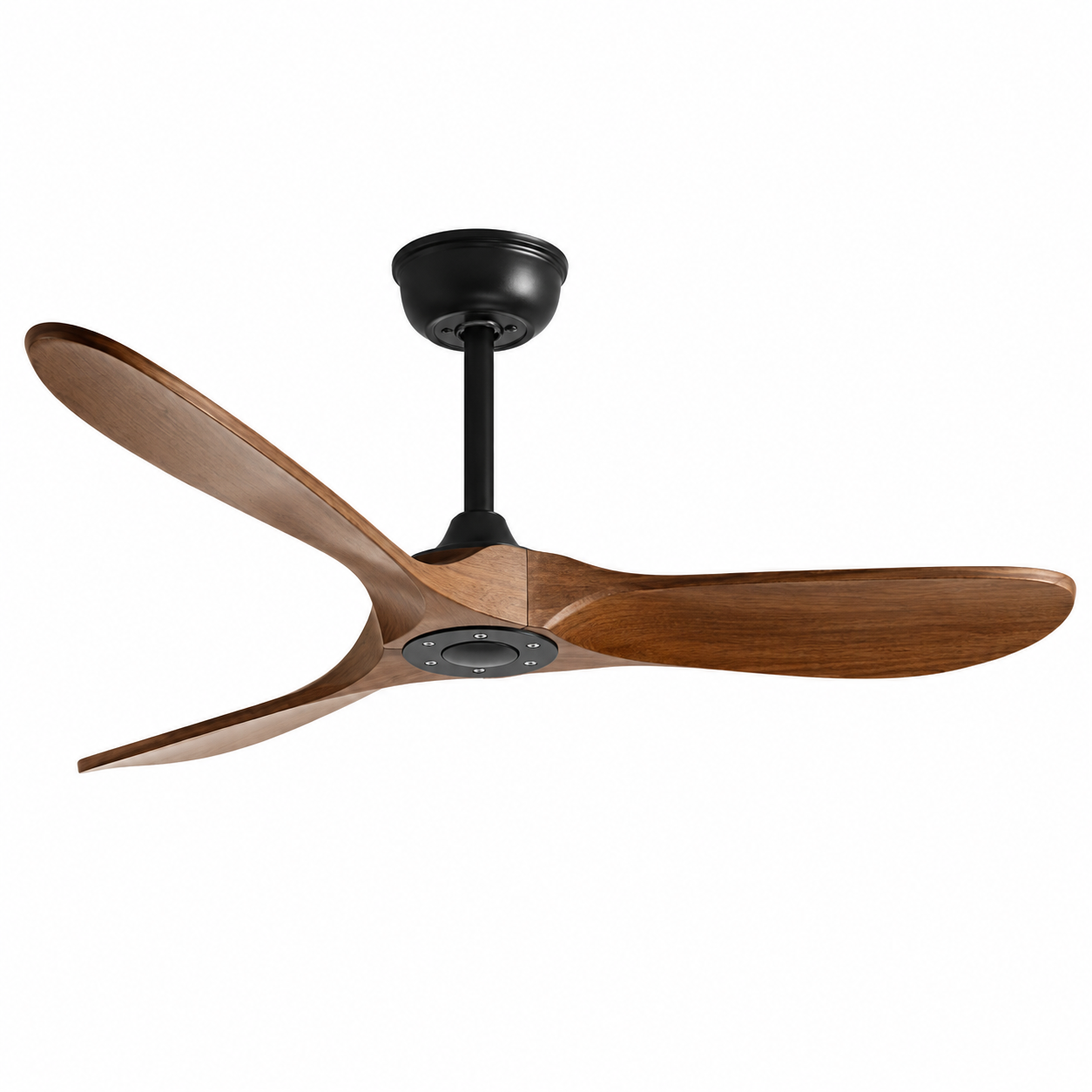 Ventilateur de plafond Ventilia Brutus - Style industriel vintage, sans lumière, avec télécommande