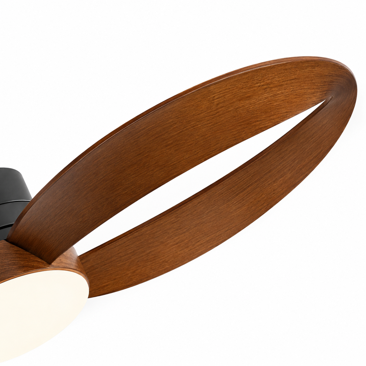 Ventilateur de plafond Ventalia Hudson — bois vintage, lumière LED & télécommande