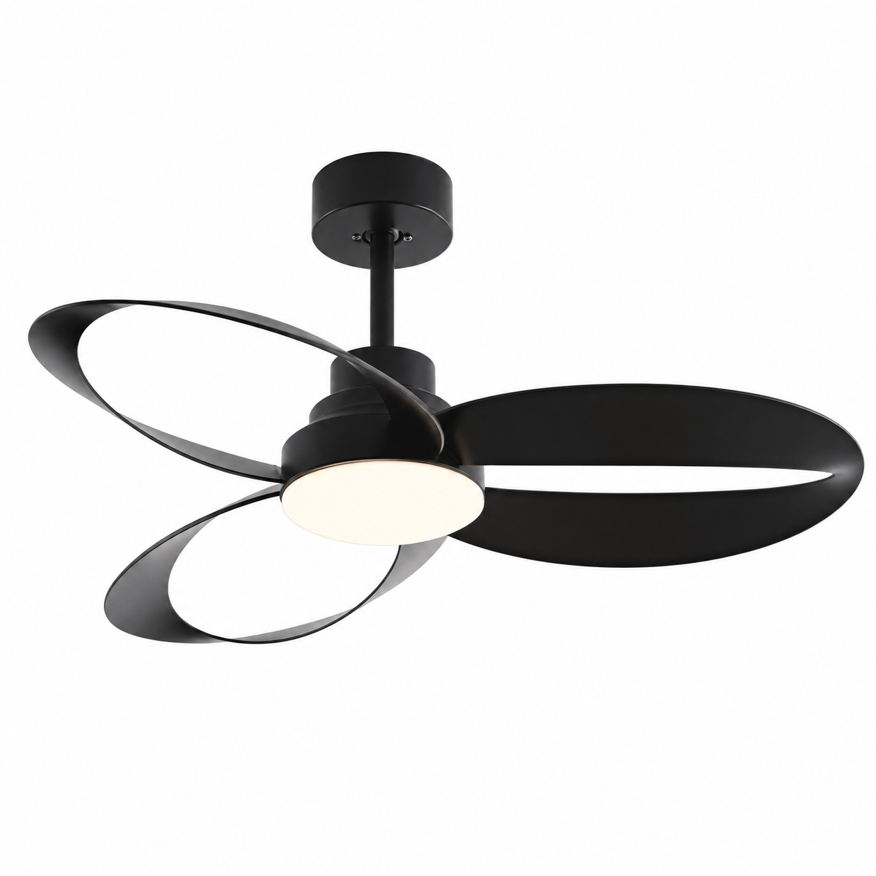Ventilateur de plafond Ventalia Hudson — bois vintage, lumière LED & télécommande