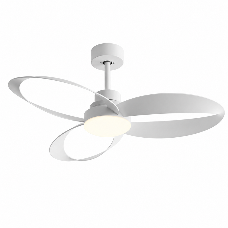 Ventilateur de plafond Ventilia Hudson - Bois vintage, LED intégrée, avec télécommande