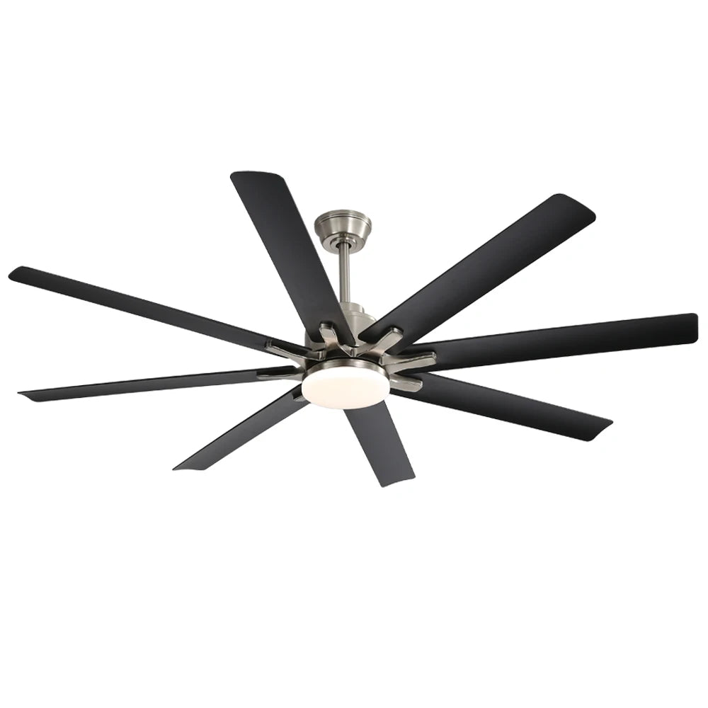 Ventilateur de plafond Ventalia Atlas 66" — grand format, LED, télécommande & moteur DC